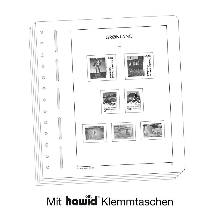 Leuchtturm SF-hojas preimpresas Groenlandia 2020-2025