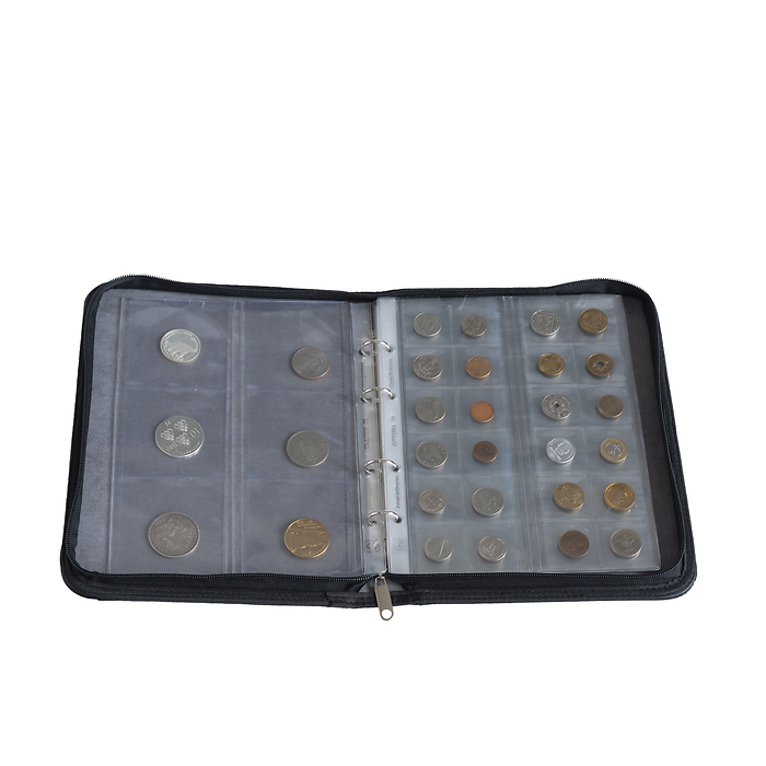 Carpeta de anillas Kurt en formato Optima, negra