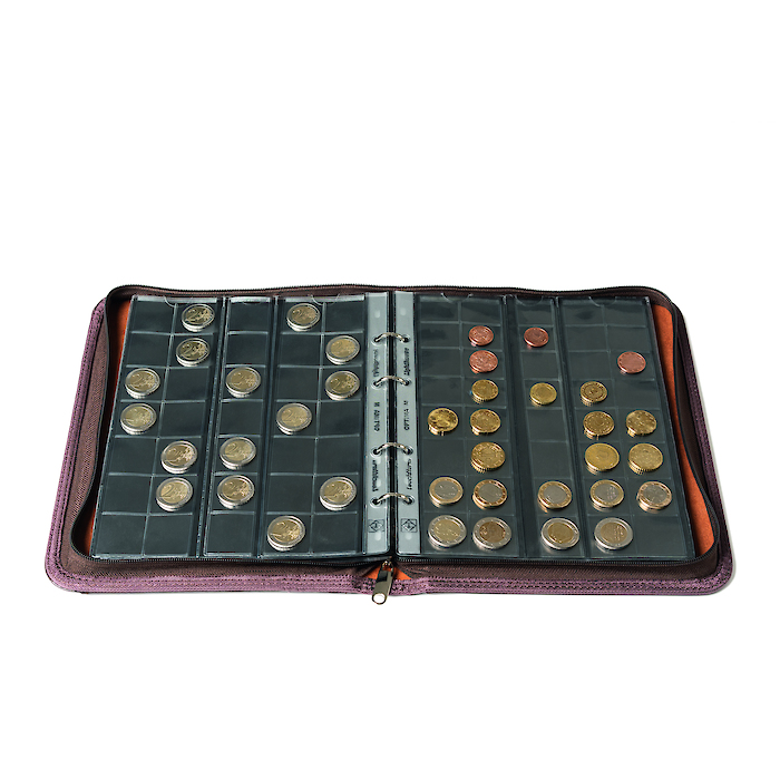 Carpeta de anillas Kurt en formato Optima, marrón