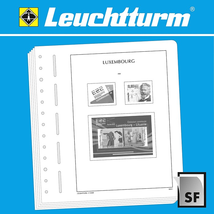 Leuchtturm SF-hojas preimpresas Luxemburgo 2020-2024