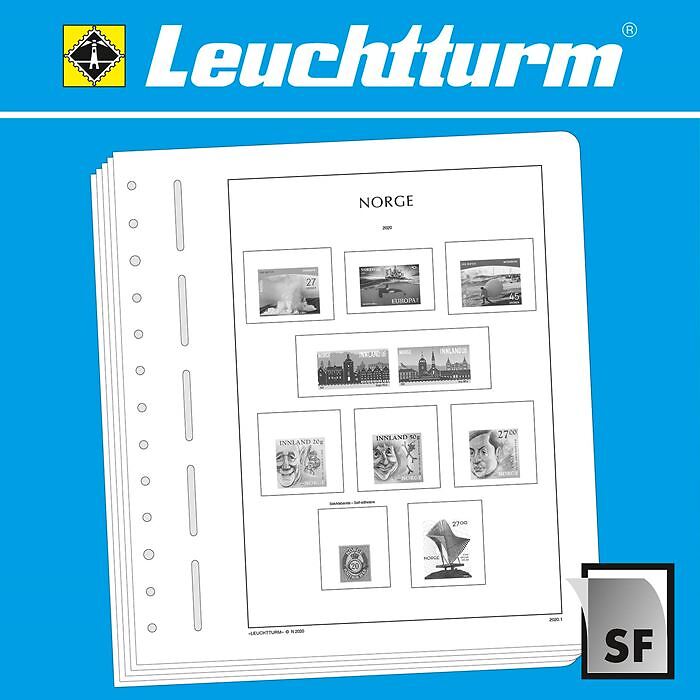 Leuchtturm SF-hojas preimpresas Noruega 2020-2025