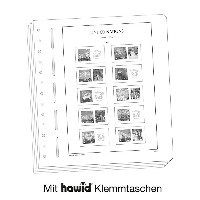 Leuchtturm SF-hojas preimpresas ONU Viena 2020-2025
