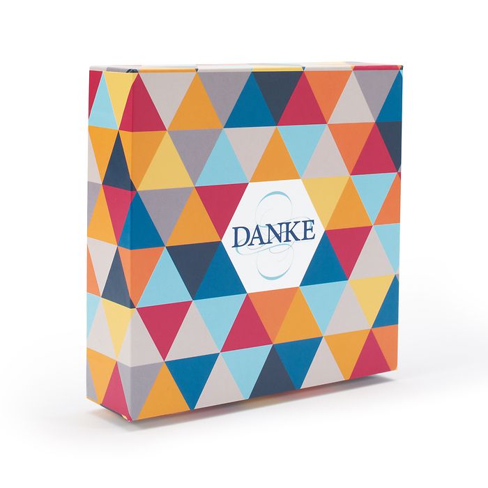 Estuche de regalo para un lingote de oro en blíster 'Danke', moderno