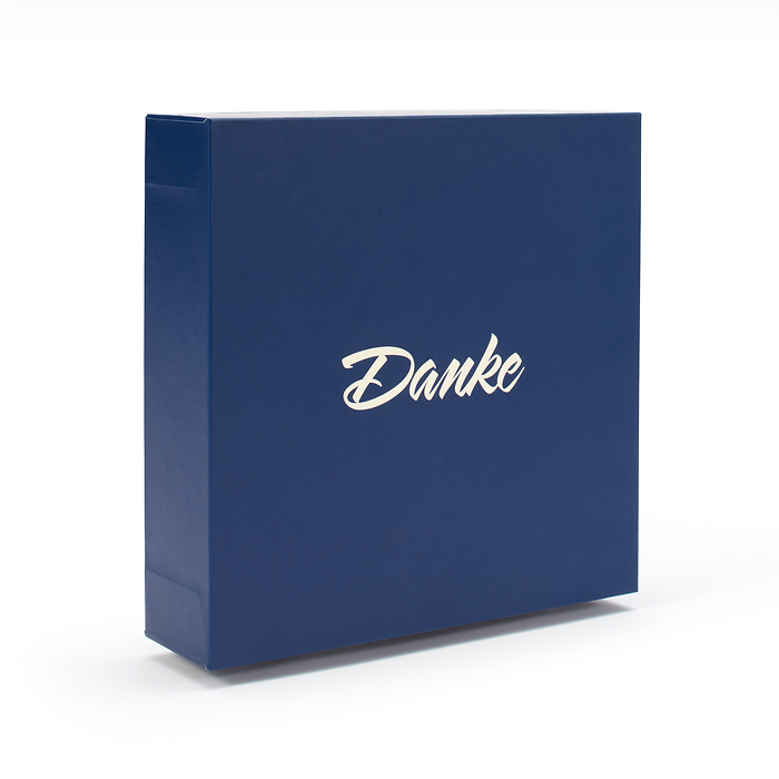Estuche de regalo para un lingote de oro en blíster 'DANKE', clásico