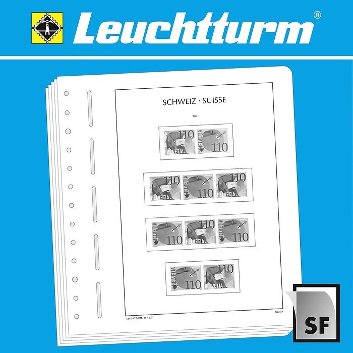 LEUCHTTURM Suplemento-SF Suiza combinaciones 2022
