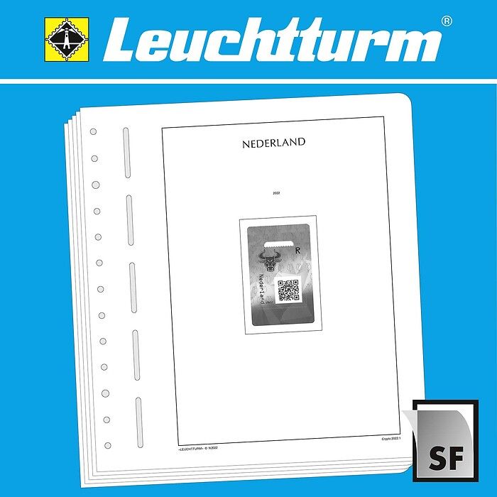 LEUCHTTURM Suplemento-SF Holanda CRYPTO-sellos 2022