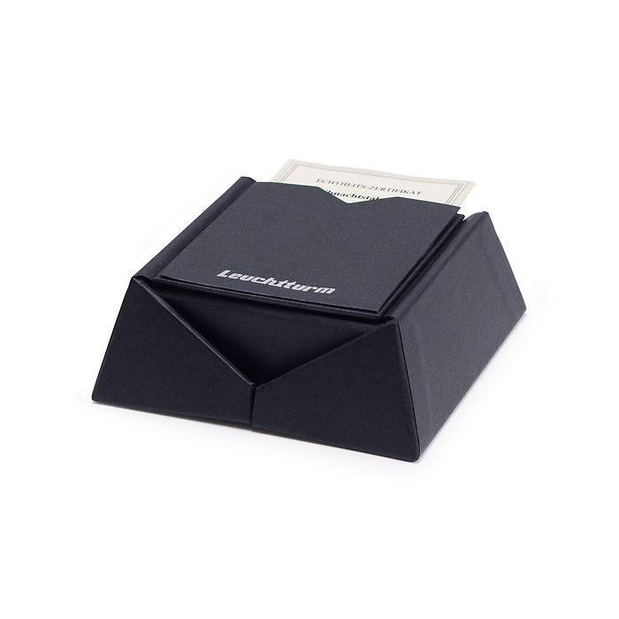 Estuche Porta para una cápsula de moneda redonda de 33 mm, negro