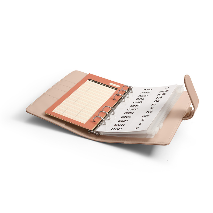 Lisbon Rose - Carpeta de anillas Travel Money incl. 5 fundas