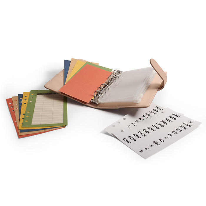 Lisbon Rose - Carpeta de anillas Travel Money incl. 5 fundas