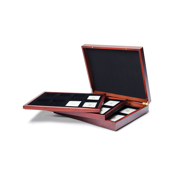 Volterra Trio - Estuche para 24 lingote de oro estampado en blíster