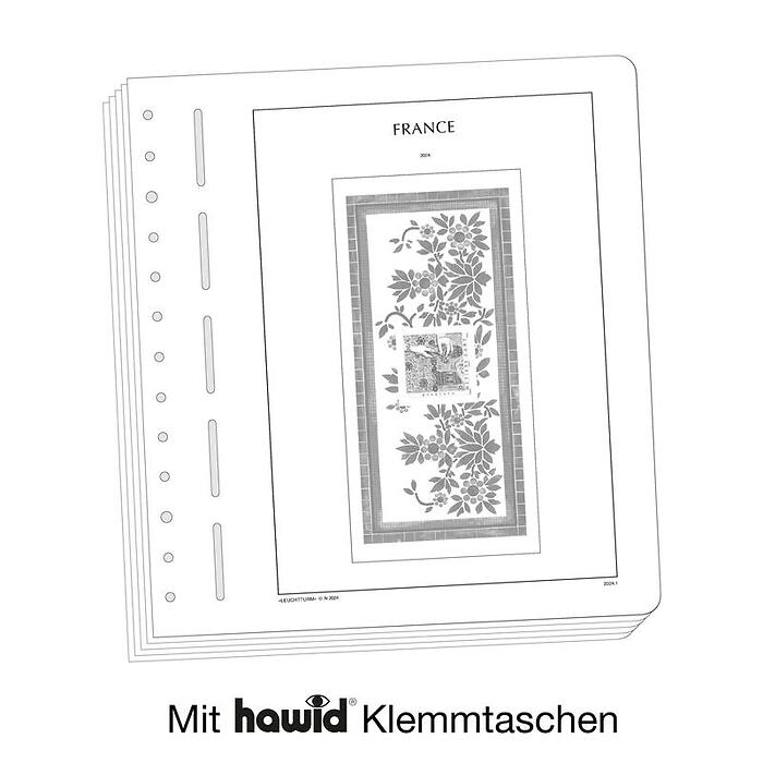 LEUCHTURM suplemento-SF Francia Blocks Souvenir Philatelie 2024