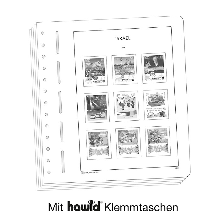 Leuchtturm suplemento-SF Israel (con bandeletas) 2024