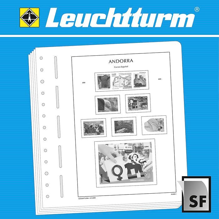 Leuchtturm SF hojas preimpresas Andorra correo español