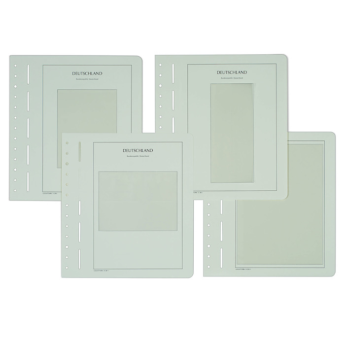 Leuchtturm hojas de álbum neutras para pliegos de 10 sellos