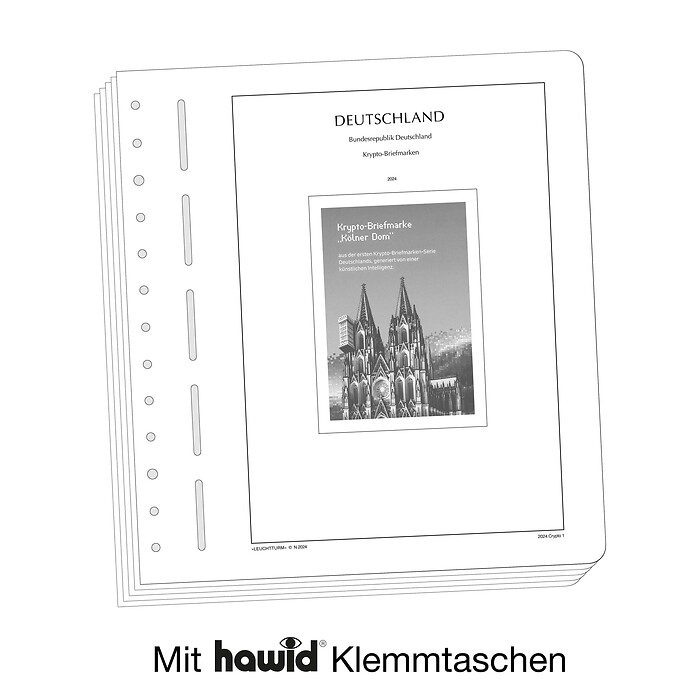 Leuchtturm Suplemento-SF República Federal de Alemania Crypto-sellos