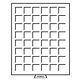 Bandeja para monedas MB 48 divisiones esquinadas hasta 30 mm Ø, gris
