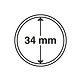 Cápsulas Grips para monedas de 34 mm, paquete de 10