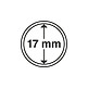 Cápsulas de monedas diámetro interior 17 mm