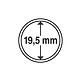 Cápsulas Grips para monedas de 19,5 mm, paquete de 10