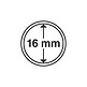 Cápsulas Grips para monedas de 16 mm, paquete de 10