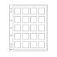 Hojas para monedas Encap, transparentes para 20 cápsulas de  monedas Quadrum 50 x 50 mm