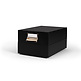 Caja archivadora Logik, tamaño interior 170 x 120 mm, negro