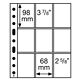 Hojas de plástico Grande Easy, 9 bolsas p.cartas coleccionables, PP, claro, paquete de 50x