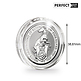 Ultra Cápsulas Perfect Fit para 2 oz. Queen's Beasts Silver   (38,61 mm), paquete de 10