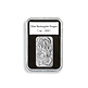 Cápsulas Quickslab 47,6 x 27,6 mm para 1 oz. Rectangular Dragon plata, paquete de 5