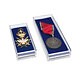 Cápsulas para medallas S, 98 x 44 x 22 mm, azul, paquete de 5
